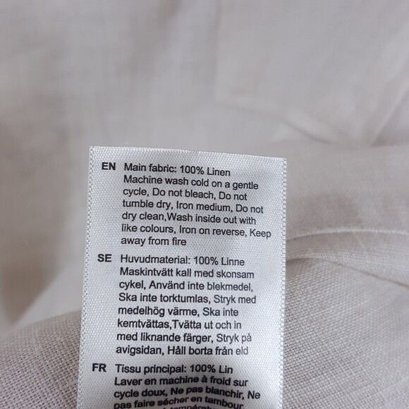 OAS Polo Shirt Mens Large Tan Pullover Collared Short Sleeve GIRONA LINEN $150 - Picture 7 of 10